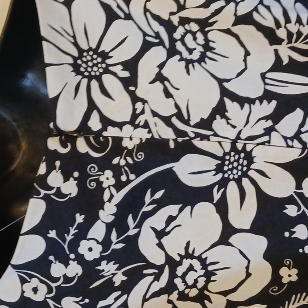 George nwt floral dress Sz. 16 color black / white - Picture 5 of 6